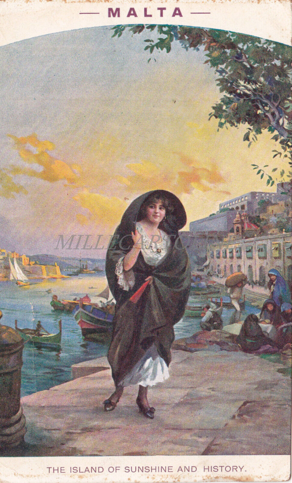 MALTA - The Island of Sunshine and History, Postcard British Exhibition 1924