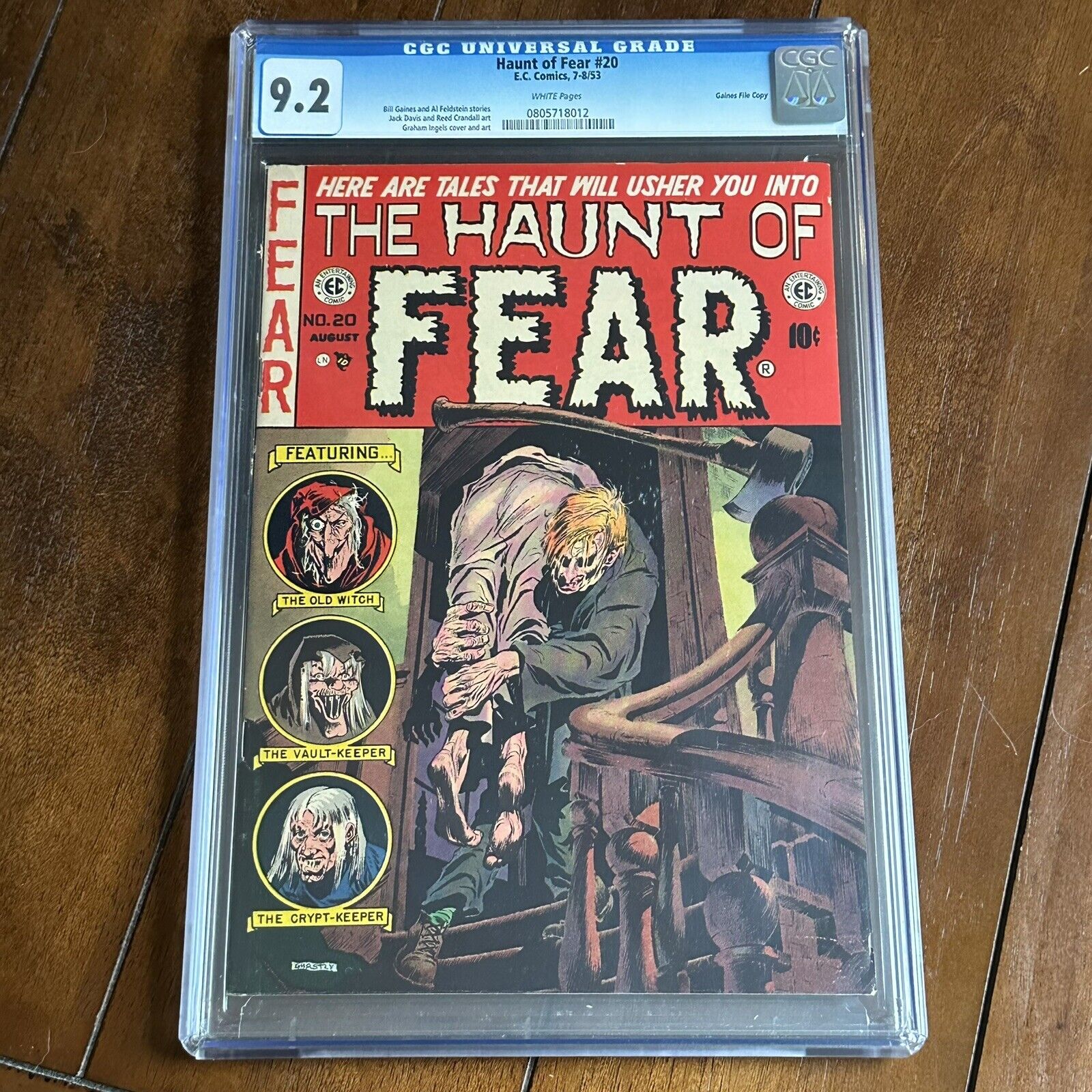 Haunt of Fear #20 (1953) - Gaines File Copy - CGC 9.2 - White Pages