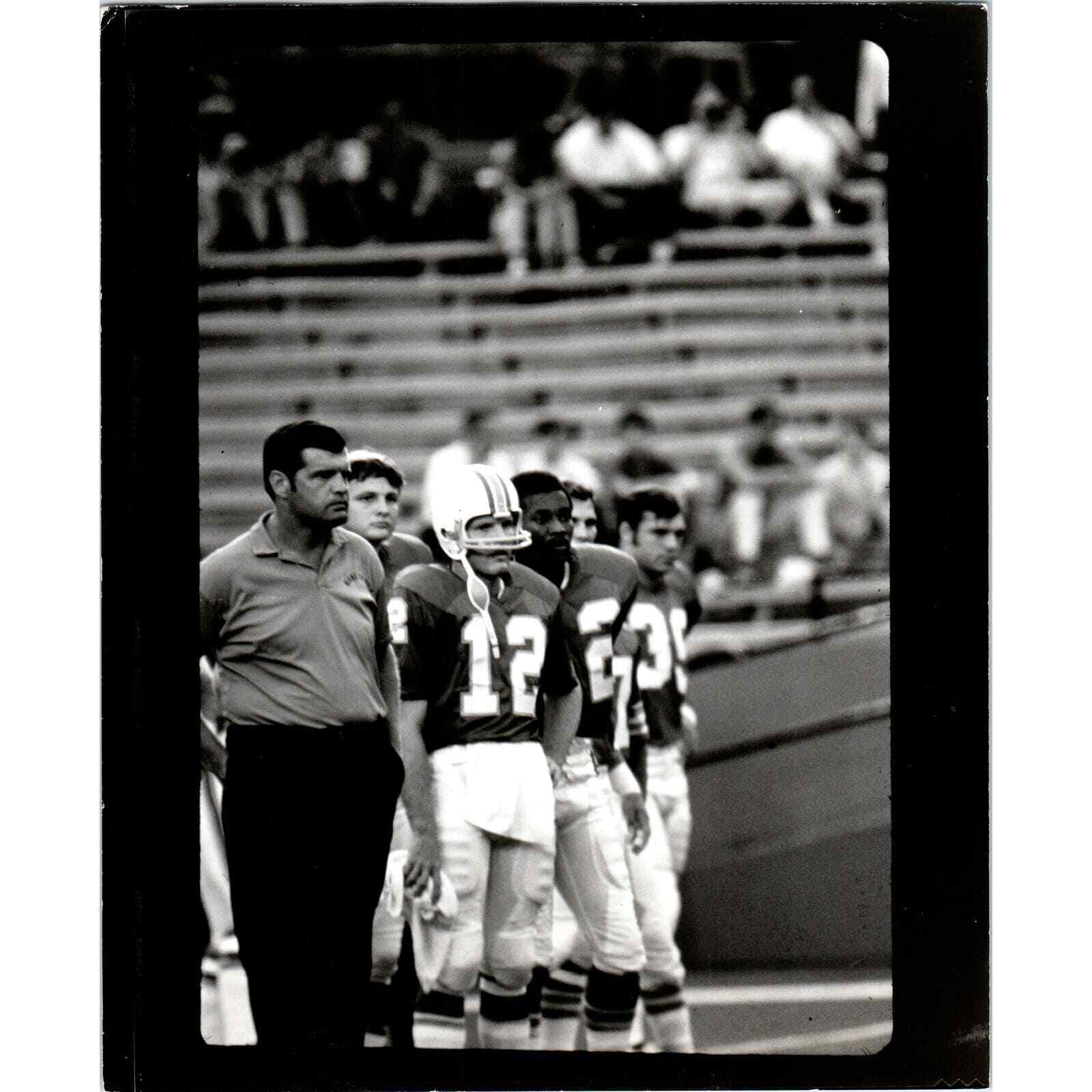 1970s Original Press Photo Football NFL Miami Dolphins Bob Griese 8x10\