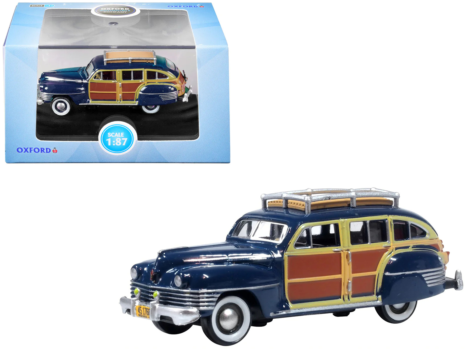 1942 Chrysler Town Country Woody Wagon South Wood 1/87 HO Diecast Model Car
