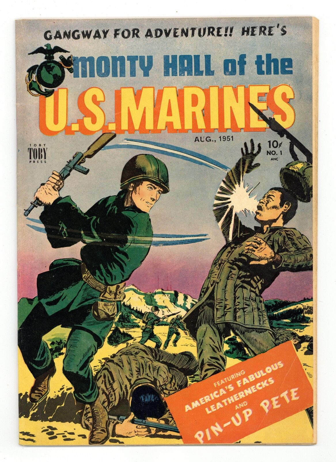 Monty Hall of the U.S. Marines #1 VG+ 4.5 1951