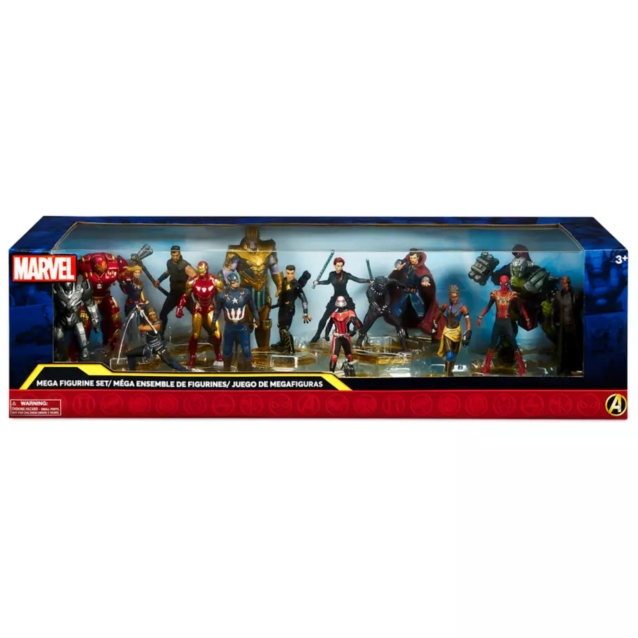 Disney Store Marvel\'s Avengers Mega Figurine Play Set  16 pc. New