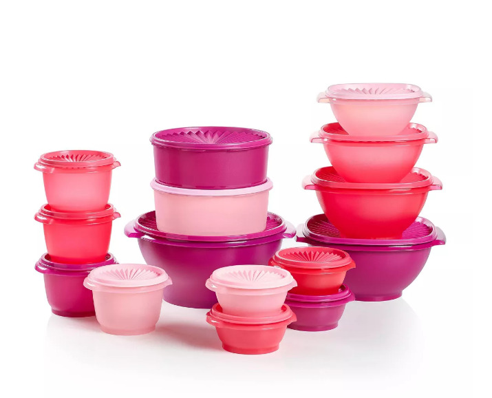 Tupperware 30pc Heritage Get it All Set Food Storage Container Set
