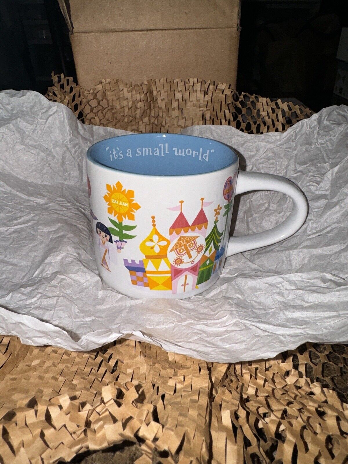 Disney Parks Its a Small World Good Bye Mug Coffee Cup Collectible Rare