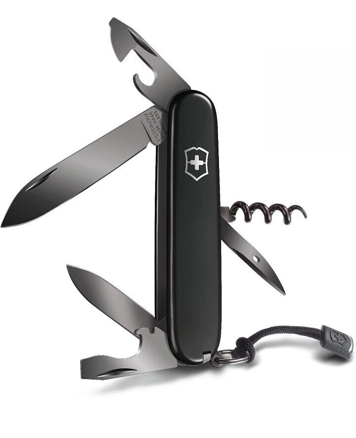 Victorinox Swiss Army Spartan Pocket Knife, PS Black , 91mm