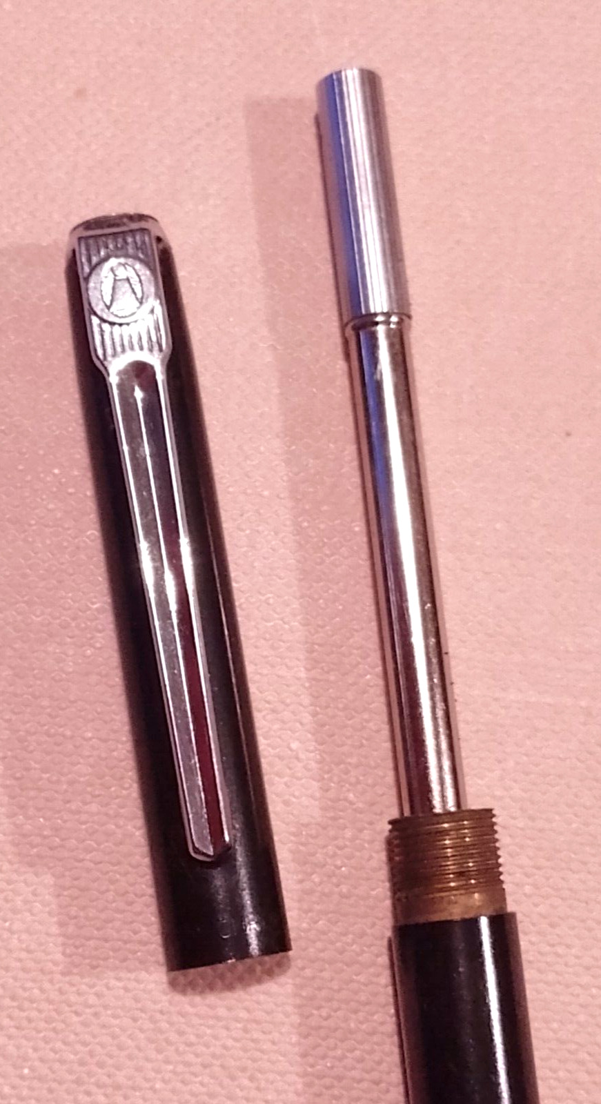 Rare VTG Ballograf SIGNUM CHROME Black Mechanical pencil Vintage