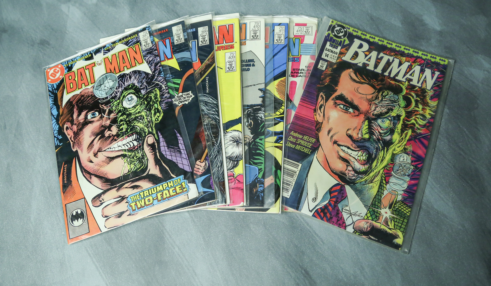 Batman lot of 8 90's Two-Face DC 1986 comic books annual