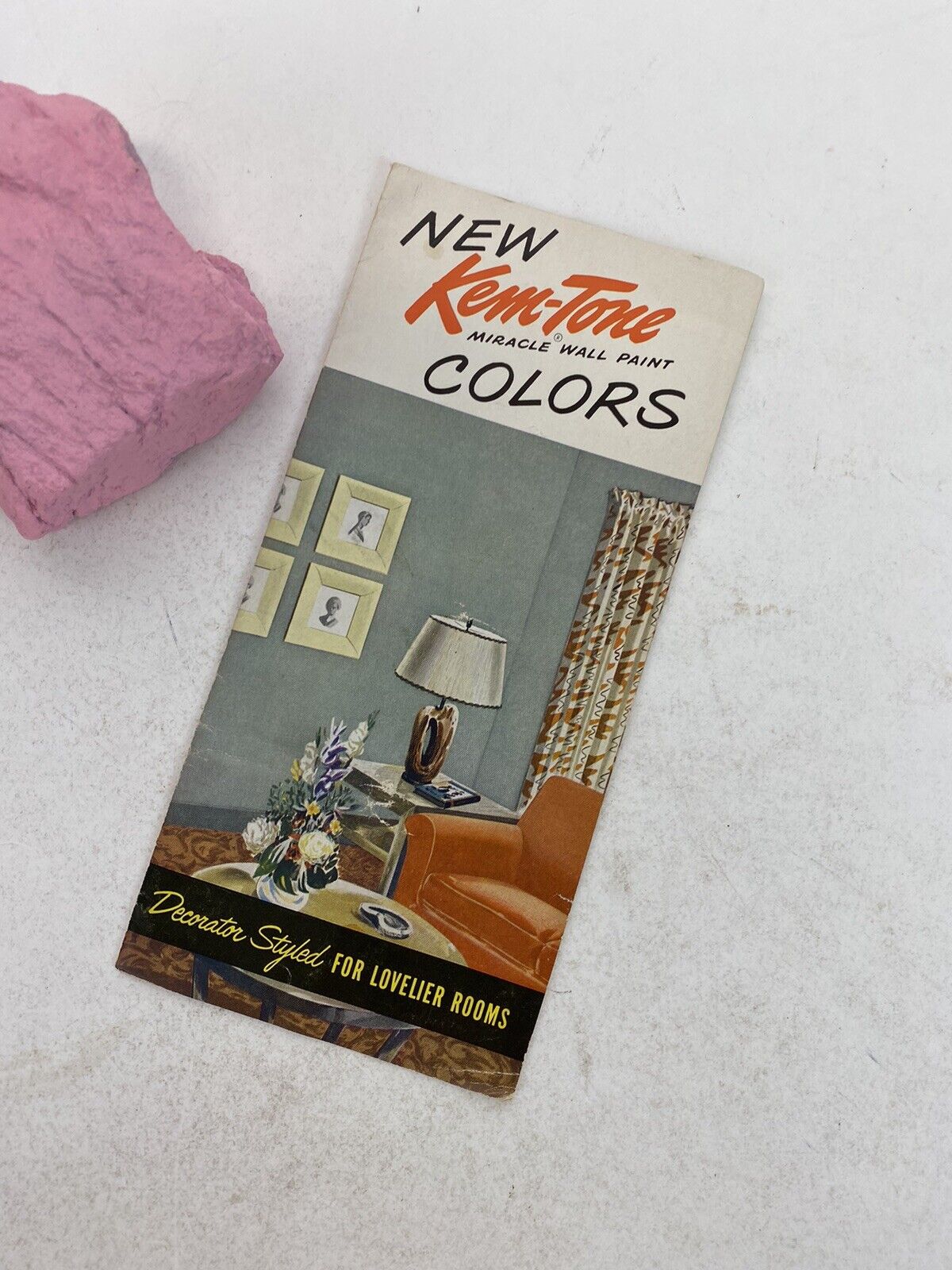 Vintage Kem-Tone Miracle Wall Paint Colors Pamphlet 