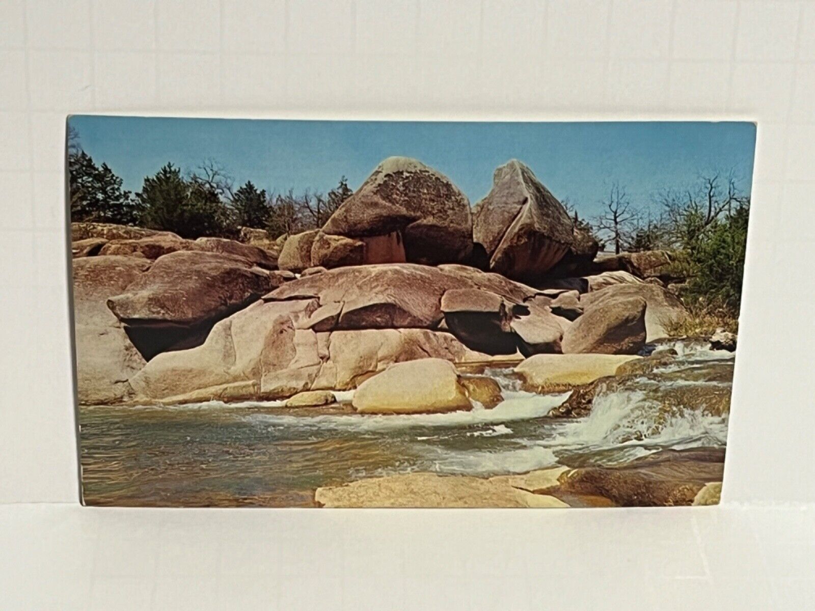 Devils Den Park Pyramid Rocks Tishomingo Oklahoma OK Postcard A47