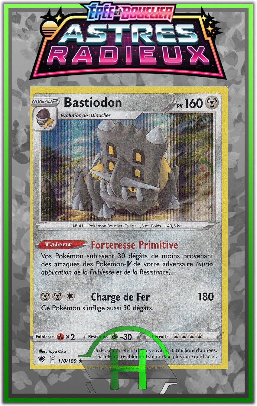 Bastiodon Holo - EB10:Radiant Stars - 110/189 - New French Pokemon Card