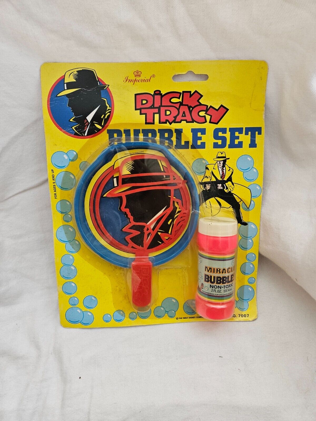 VERY RARE Dick Tracy movie BUBBLE SET (1990 Imperial Toys) -- New On Card
