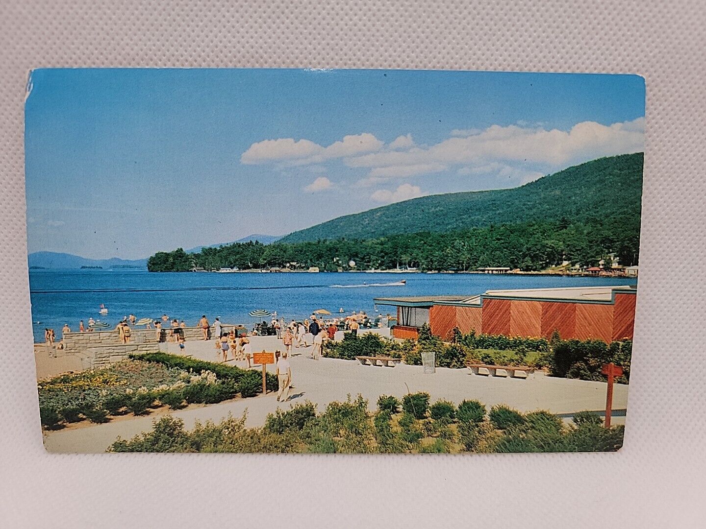 Vintage Postcard Lake George New York Adirondacks Million Dollar Beach Bath