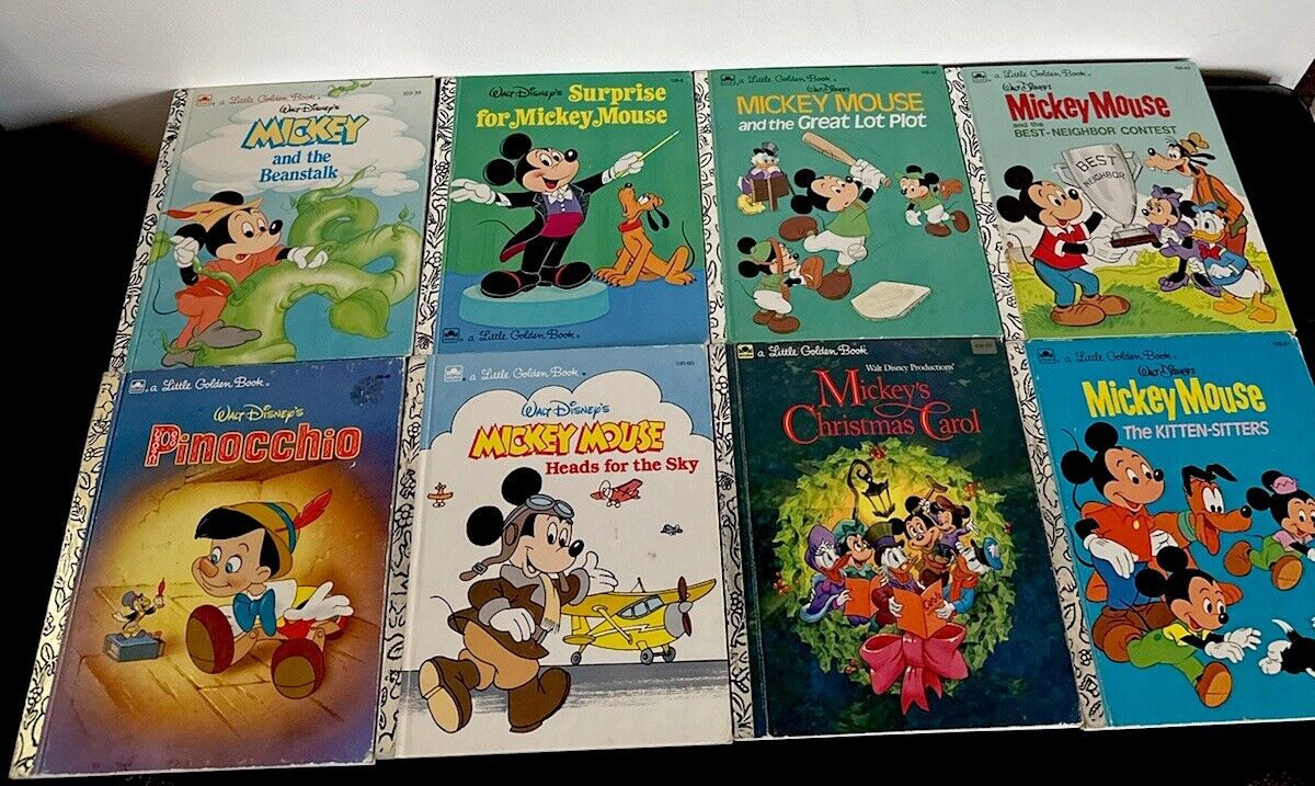 Lot of 15 Vintage Little Golden Books Walt Disney\'s