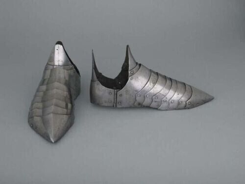 Steel Pair Of Handmade Sabatons The Medieval Knight Steel Cosplay Shoes armor