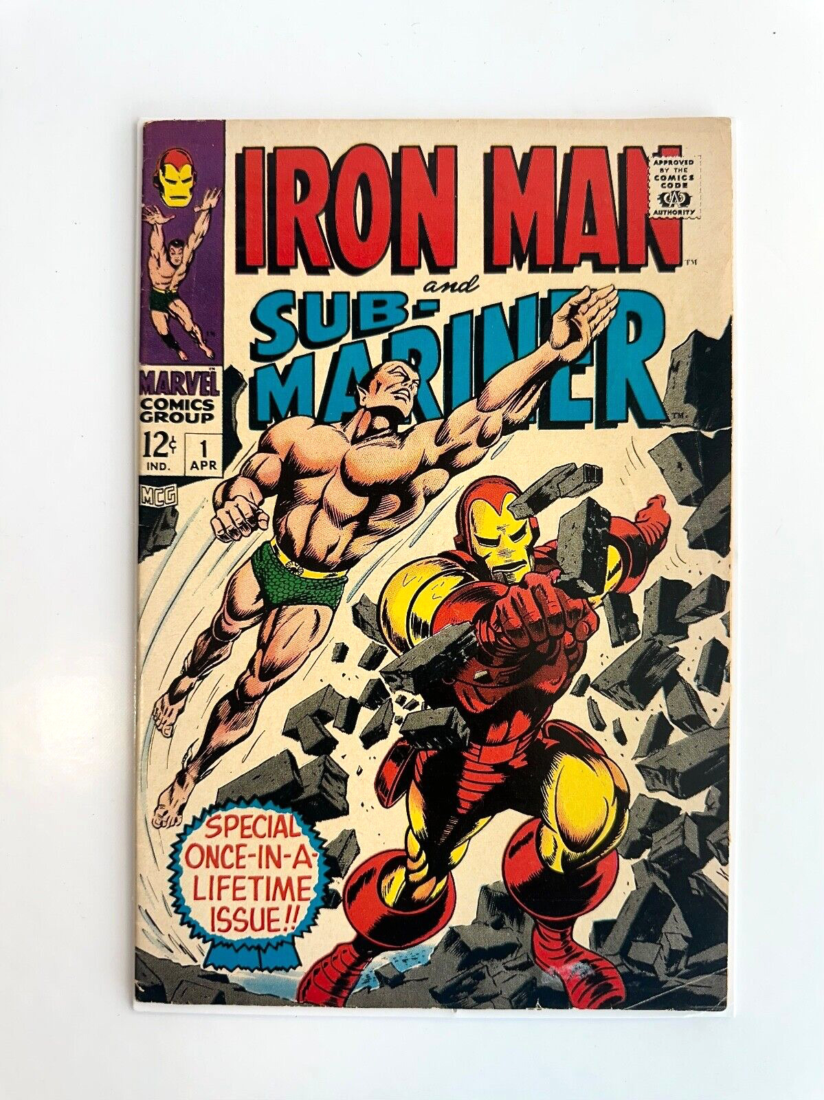 Iron Man And Sub-Mariner #1 7.0 FN-VF 1968 Marvel Comics Key S.A.