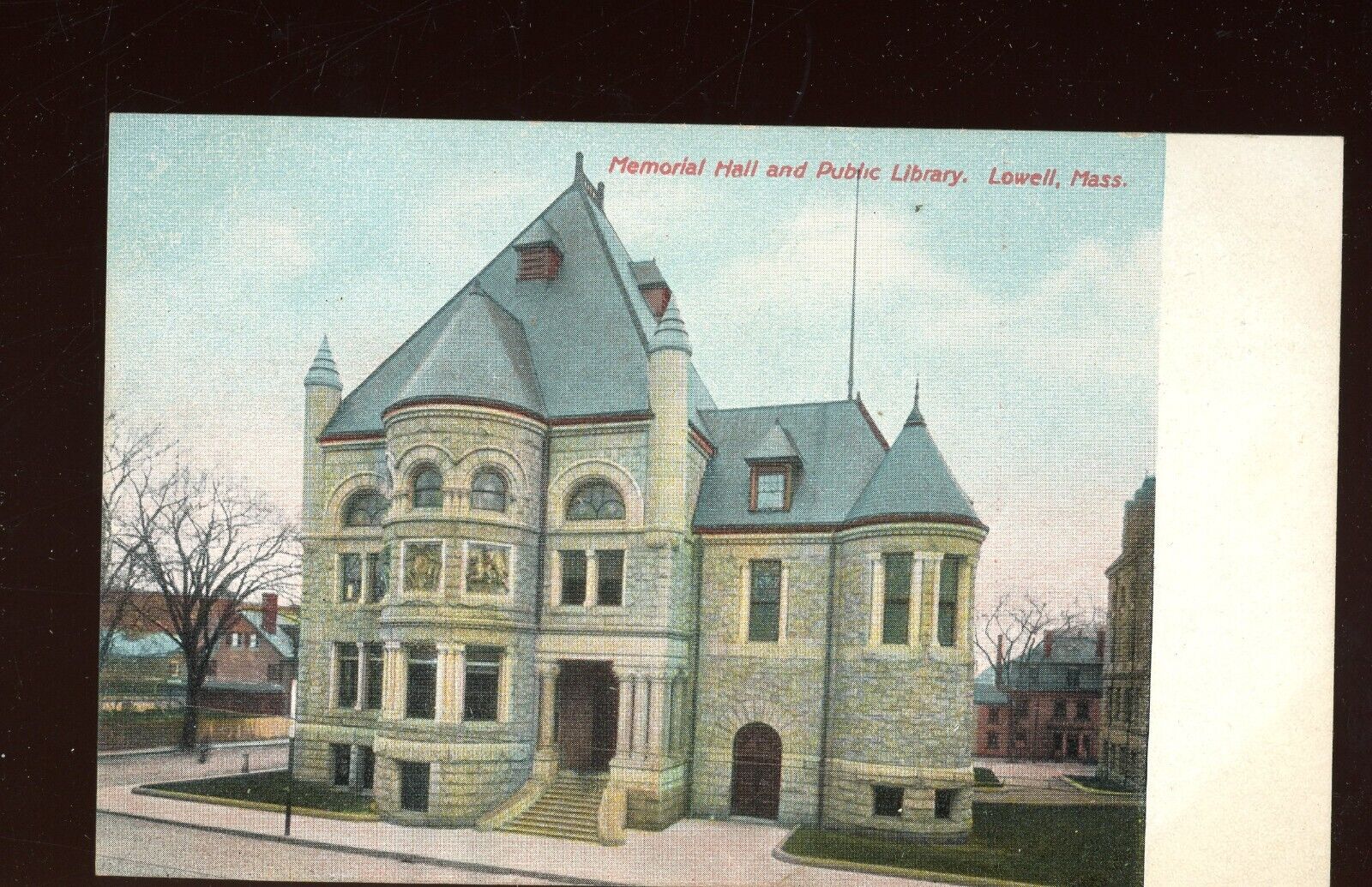 Massachusetts-Lowell-Memorial Hall & Public Library