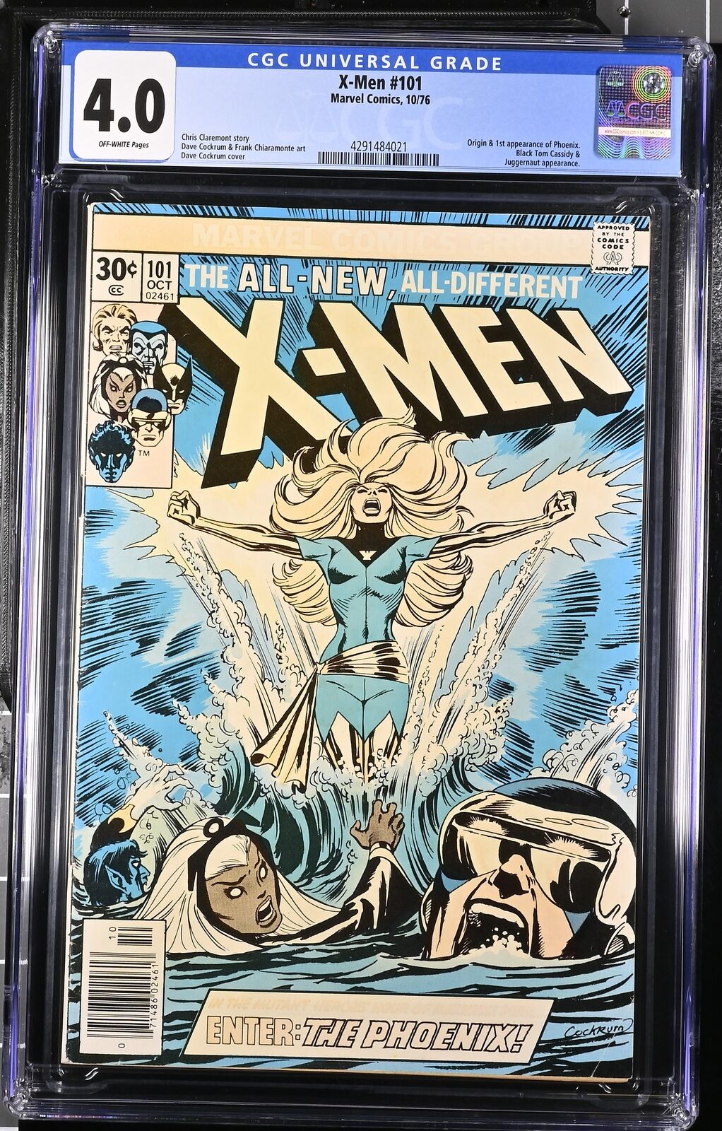 X-Men #101 - Marvel Comics 1976 CGC 4.0 Origin + 1st appearance of Phoenix. Blac