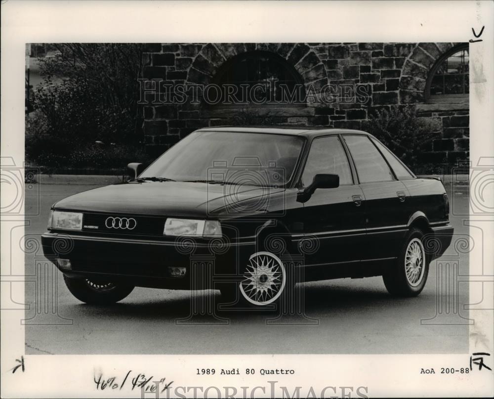 1989 Press Photo Audi 80 Quattro Model - cvb17158