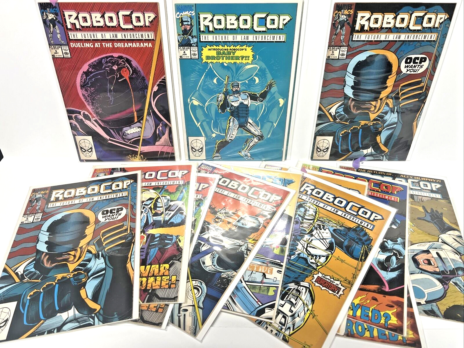 Robocop Comic Lot of 15 The Future Of Law Enforcement Marvel Bagged And Boarded