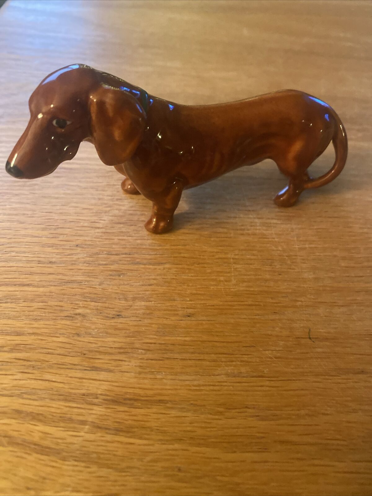 Vintage Dachshund Dog Figurine, Beswick?,3.5” Long