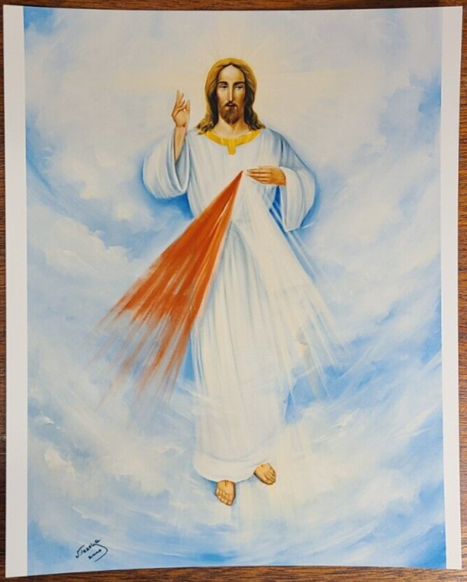 Jesus Christ in Heaven -by Josyp Terelya - Christian Religious Print 8 x 10