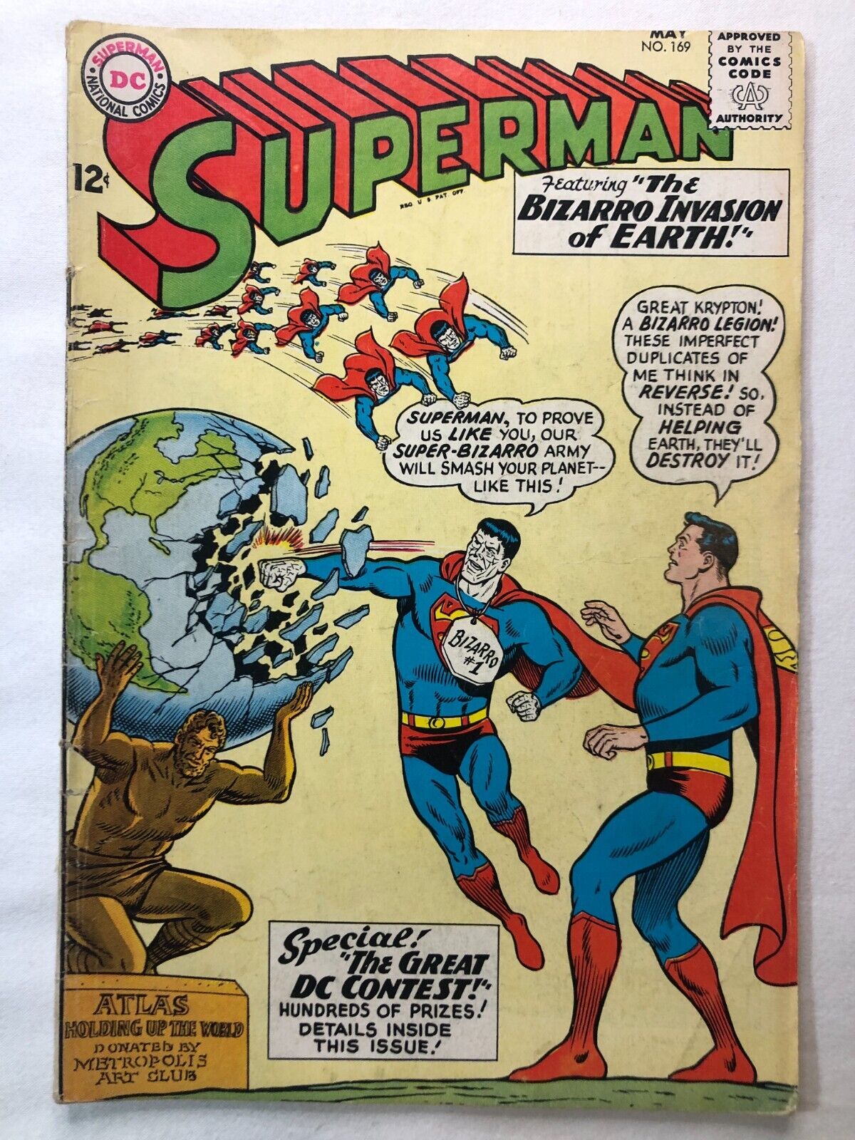 Superman 169 May 1964 Vintage Silver Age DC Comics Collectable Very Nice