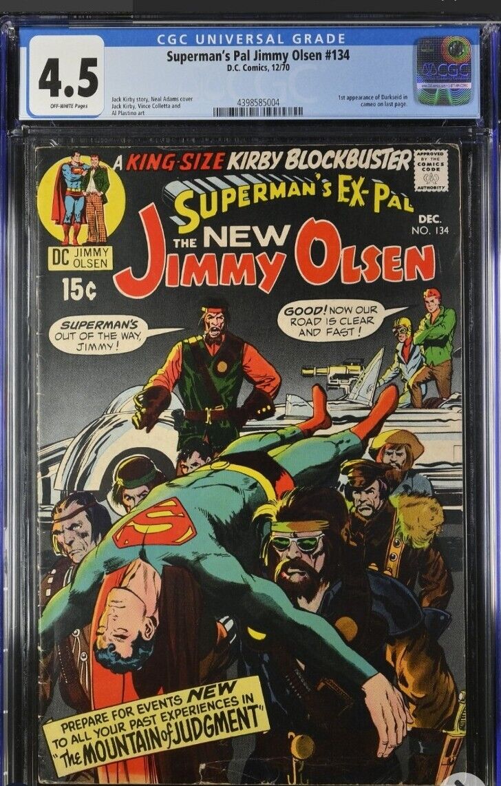 Superman\'s Pal Jimmy Olsen #134 - CGC 4.5 - 1st Cameo App of Darkseid