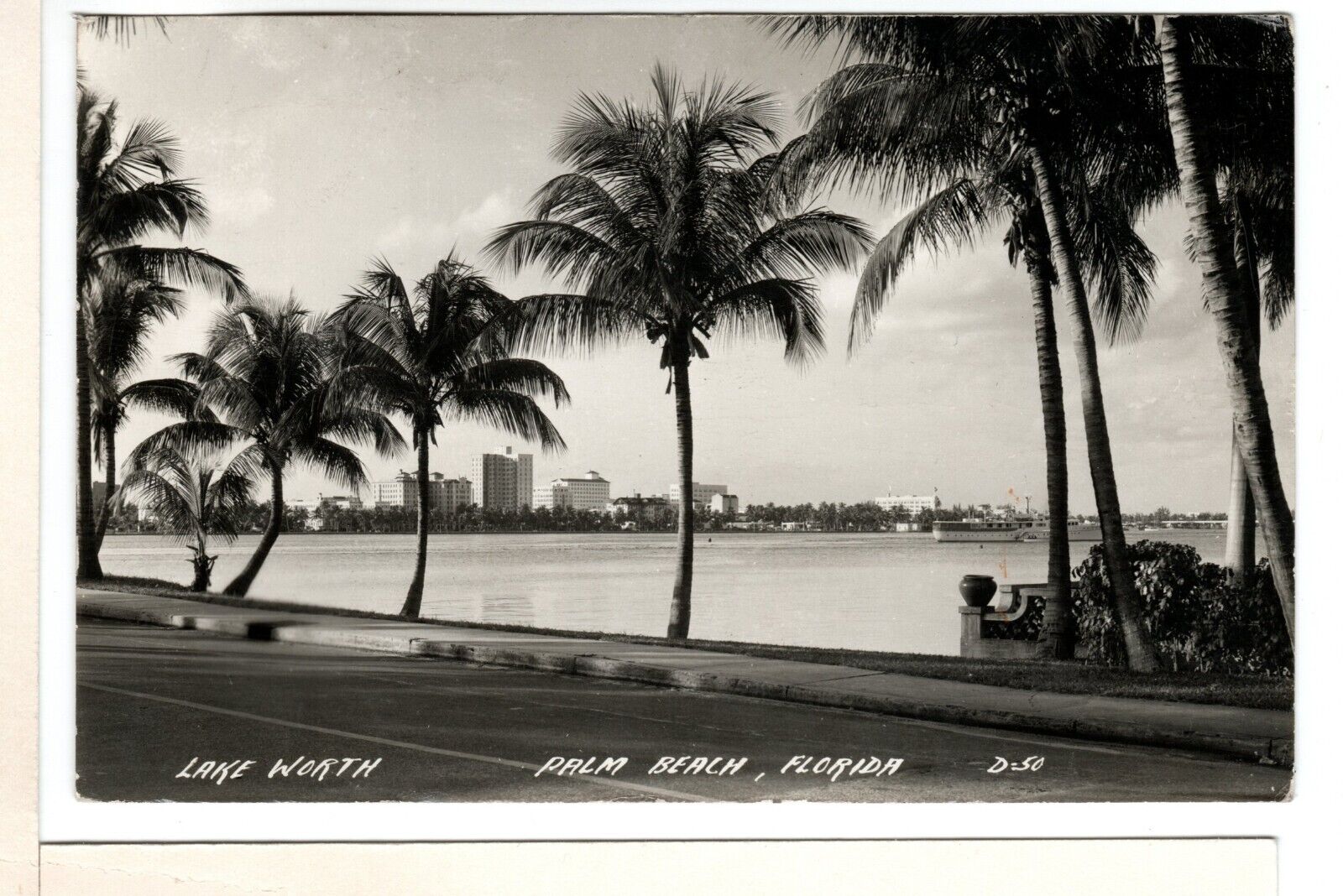 1948 RPPC Postcard Lake Worth Palm Beach FL-PP10