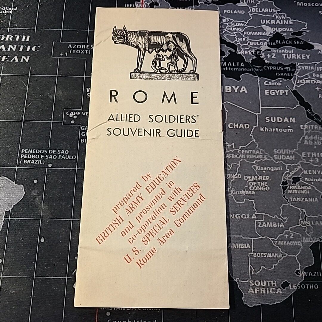 Rome Allied Soldiers Guide WW2 By British Army Education & US Special Services