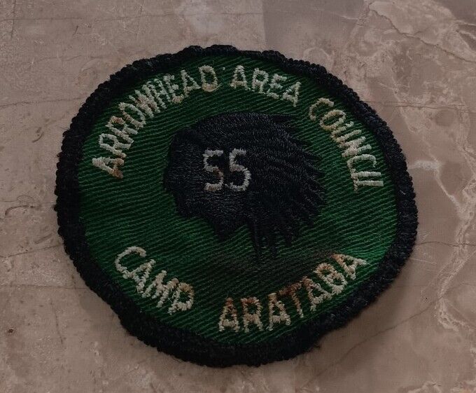 BOY SCOUT  CAMP ARATABA  1955   ARROWHEAD Area Council Green Black 3\