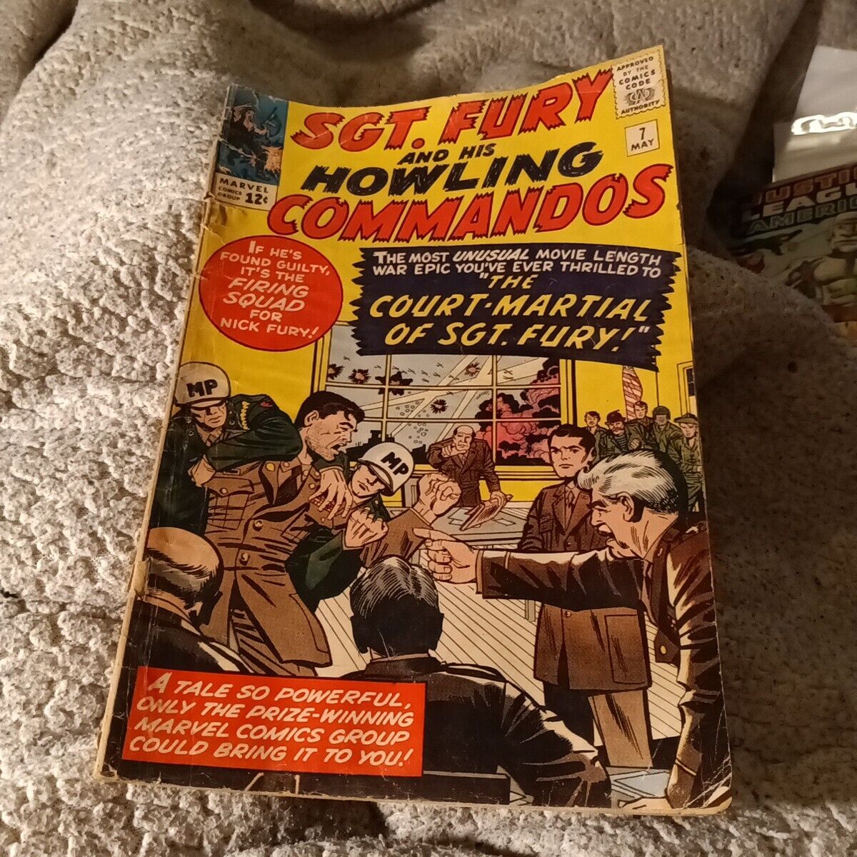 MARVEL COMICS SGT FURY AND HIS HOWLING COMMANDOS 7 JACK KIRBY STAN LEE rare 1964