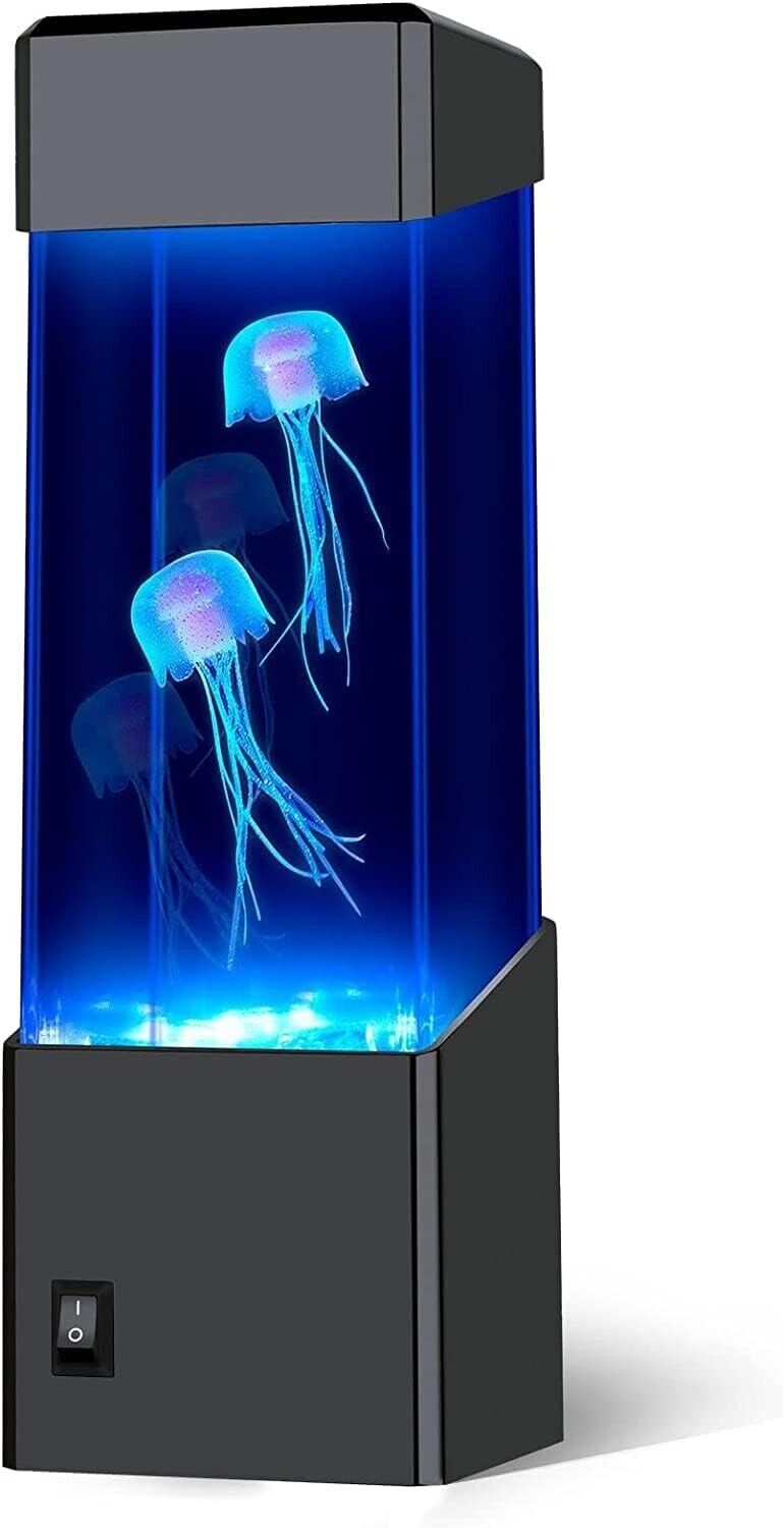 USB Powered Aquarium Night Lights Multi-Color Jellyfish Lava Lamps 