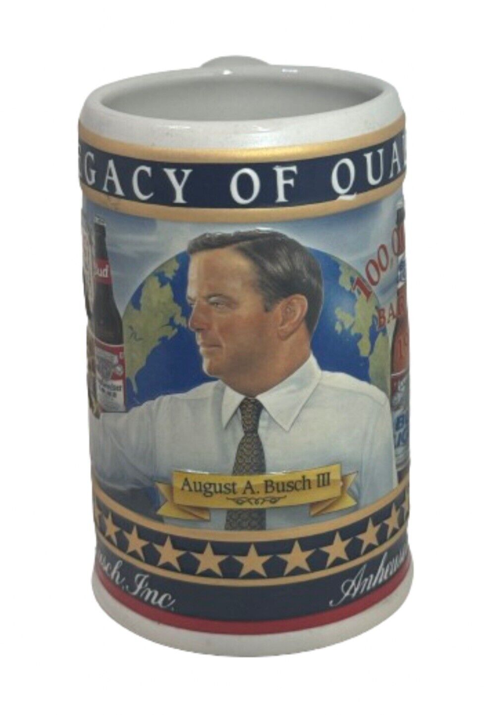 2005 Busch Family Series Stein of August A. Busch III Legacy of Quality, #38003