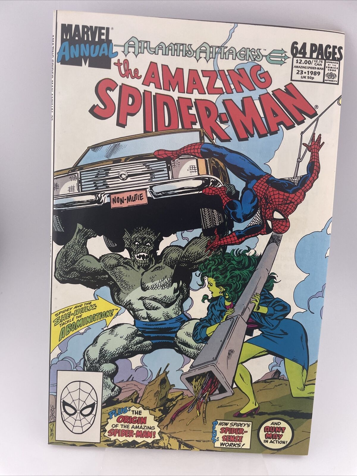 The Amazing Spider-Man Annual #23 Atlantis Attacks; 1989 She-Hulk Abomination