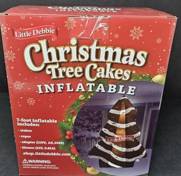 New Little Debbie Christmas Tree Cake Airblown Inflatable  Chocolate