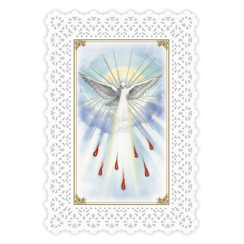 Lace Holy Card Confirmation Come Holy Spirit Lot of 25 Size 2.75 x 4.25 inches