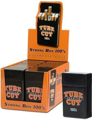 Gambler 100mm Tube Cut Cigarette Cases - 12 ct Display Box