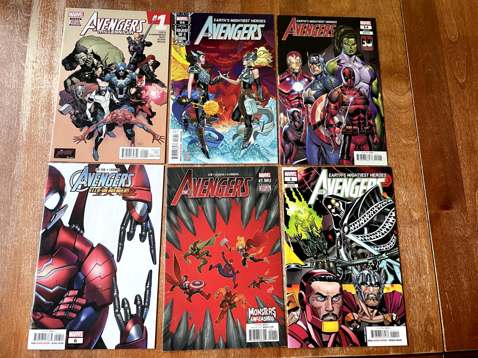 Modern Avengers mixed lot of 6 comics