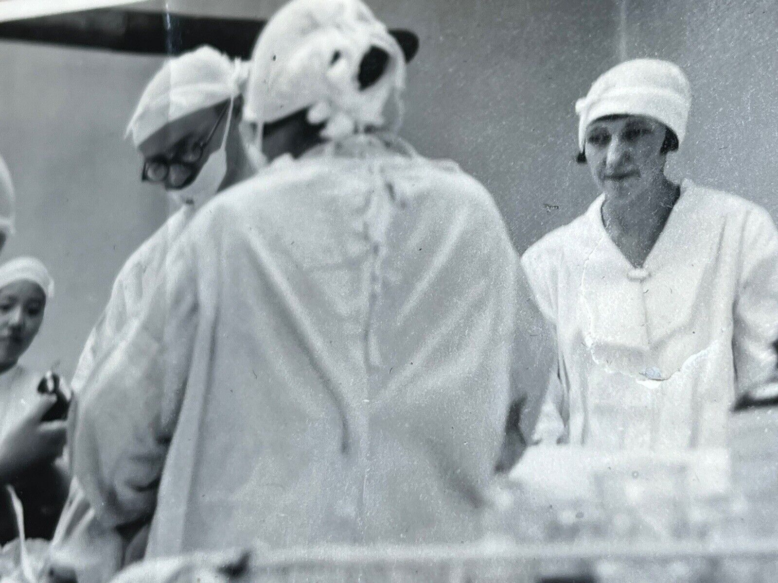 Vintage Original Photograph of a Medical Procedure Live Surgery Circa 1930s P1