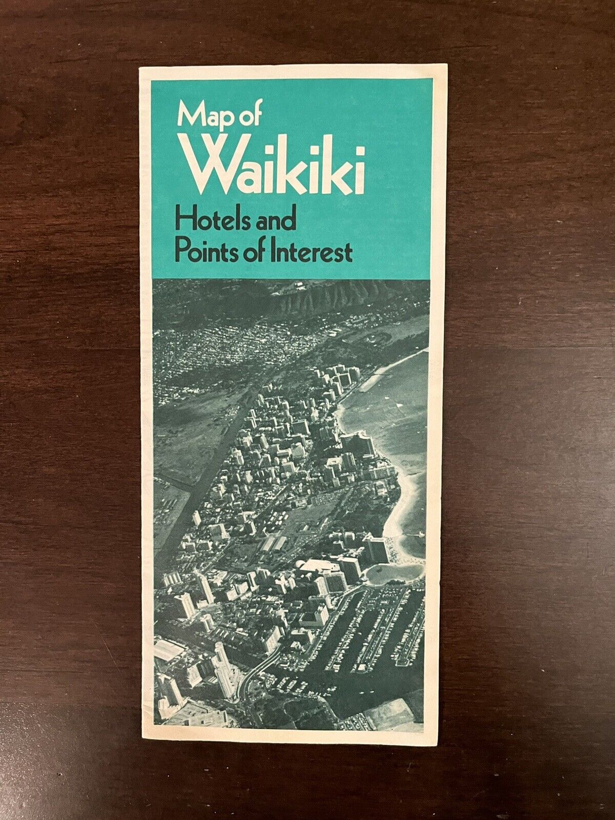 Waikiki Beach Honolulu Hawaii Vintage Brochure Hotel Map Hawaii Visitors Bureau