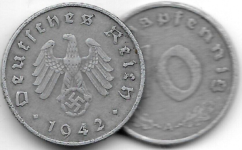 Rare Old Original WWII German War Coin WW2 Germany Military Army Collection Cent