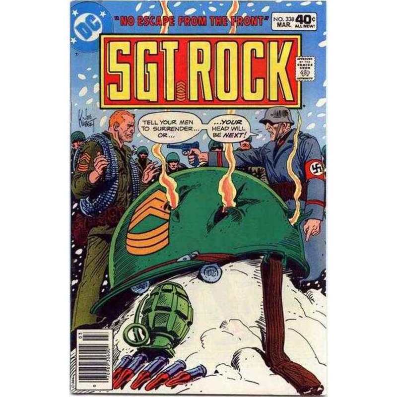 Sgt. Rock #338 in Very Fine minus condition. DC comics [v;