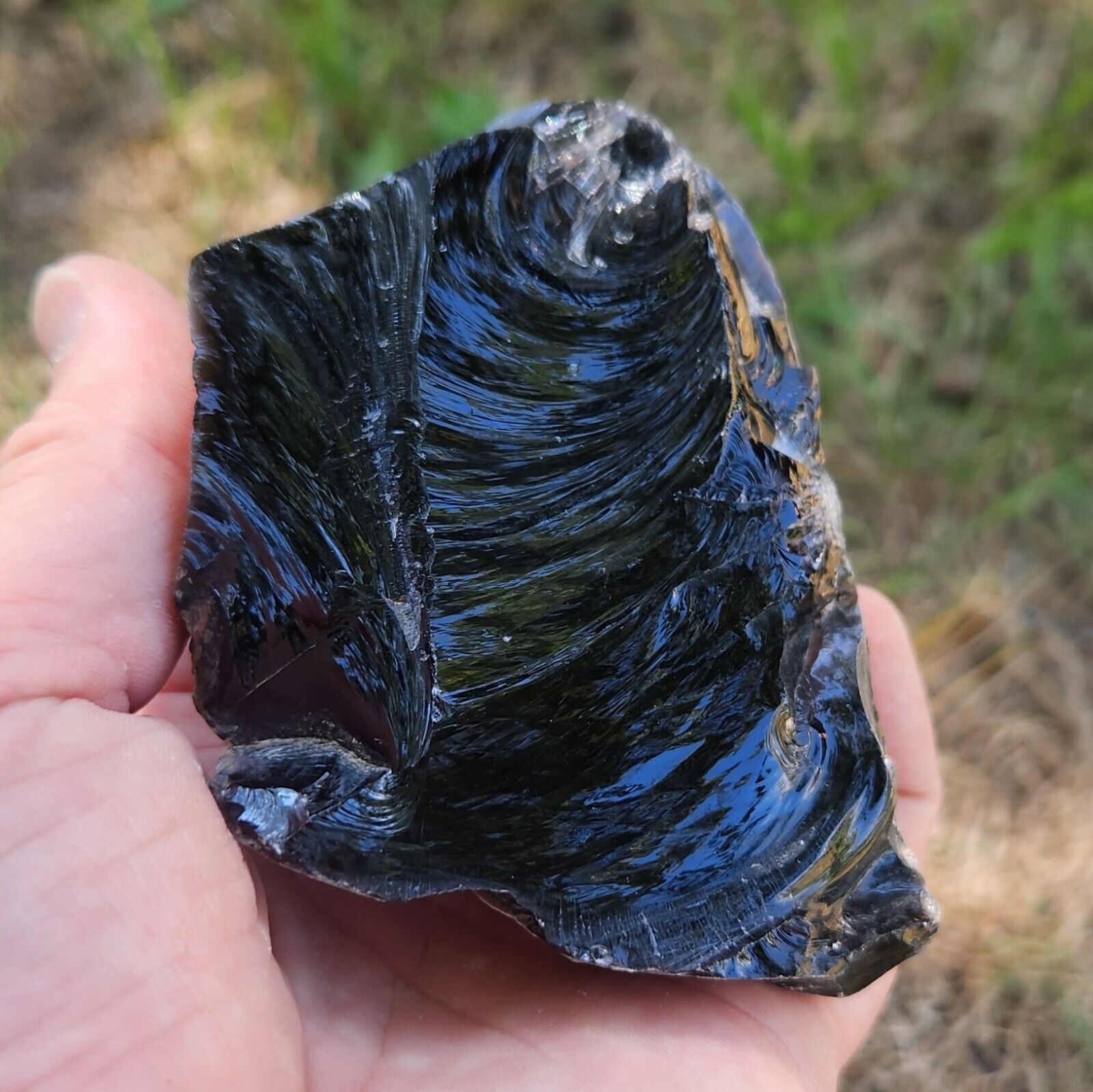 Raw Obsidian Specimen - Rough Unpolished - 14 oz