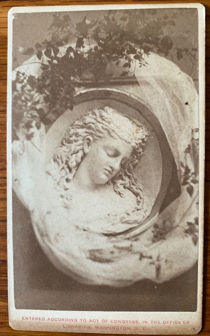 Antique CVD -  Caroline S. Brooks - DREAMING LOLANTHE - Butter Sculpture