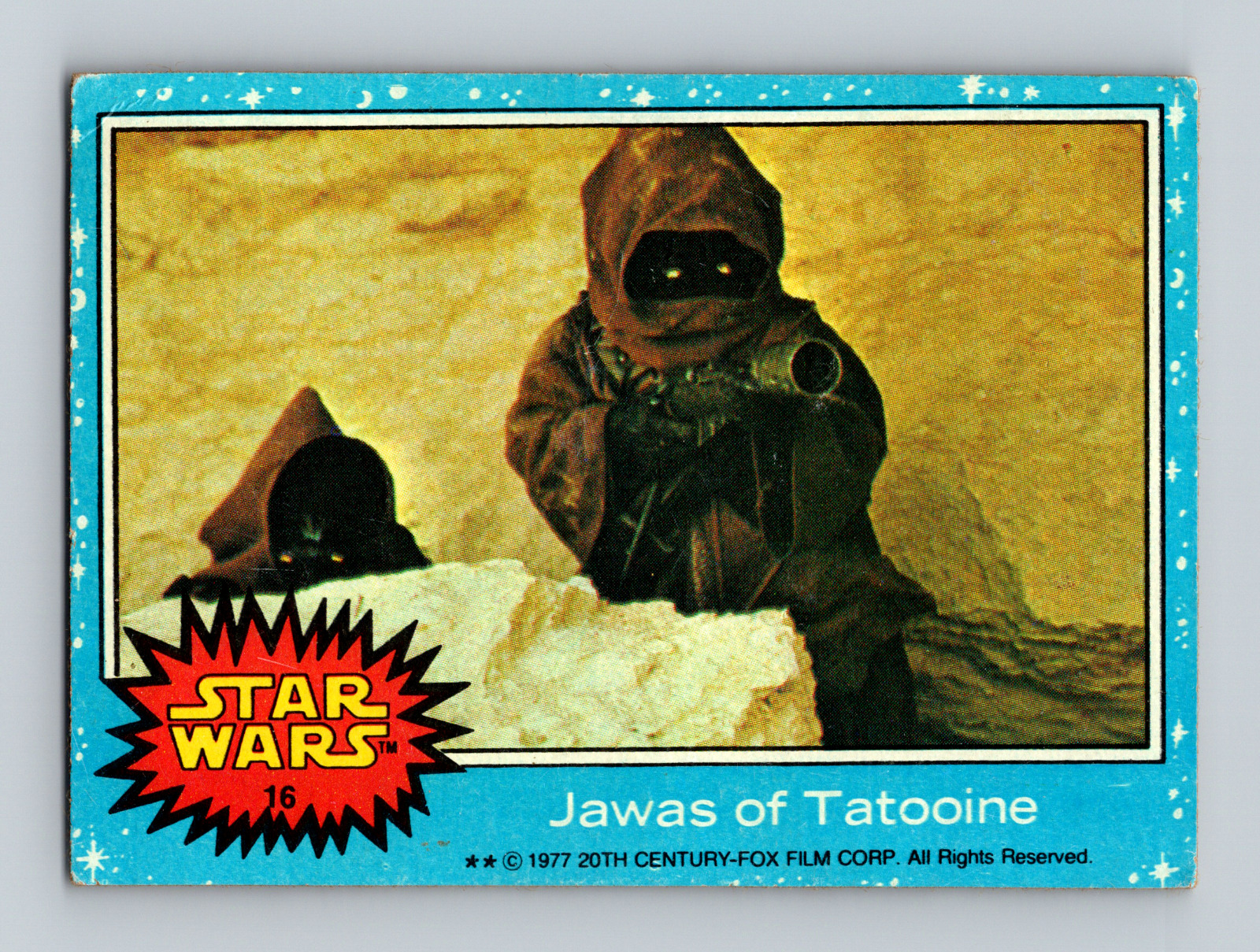 1977 Topps Star Wars 1st Series Trading Card #16 Jawas Tatooine