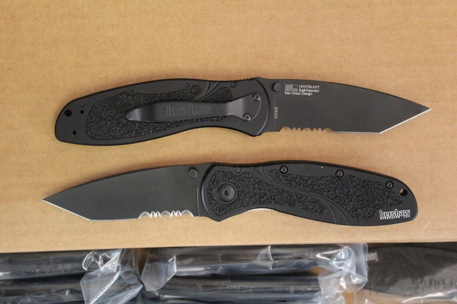 Kershaw 1670TBLKST Tanto Blur, Assisted Opening, Brand New Blem, Factory 2nd