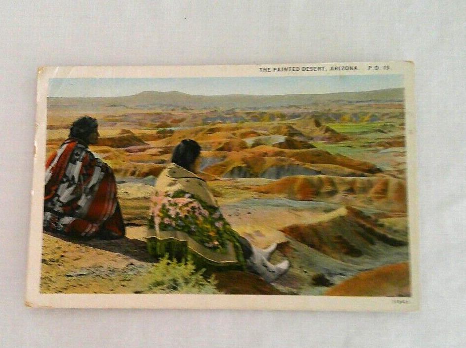 Vintage 1950s Postcard of Painted Desert Hopi Indians Arizona