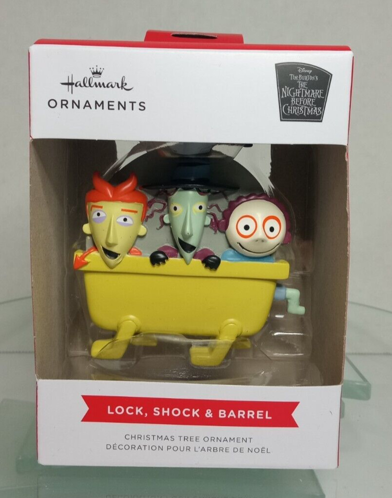 Hallmark Lock, Shock & Barrel Christmas Ornament The Nightmare Before Christmas