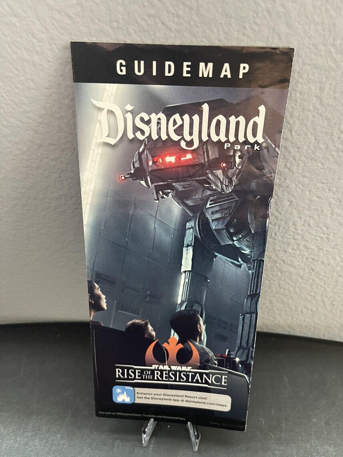 Disneyland Park Guide Map 2020 INCLUDING RISE OF THE RESISTANCE Vaulted New