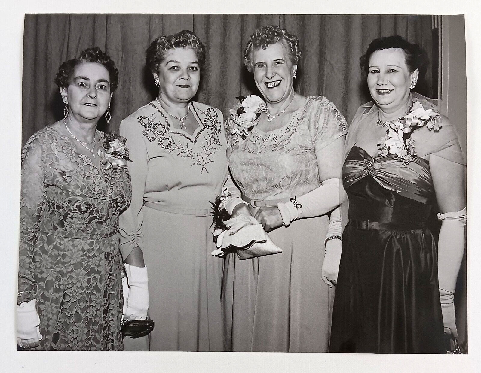 1954 Boston MA Hotel Kenmore Brighton Womens Club Banquet Vintage Press Photo